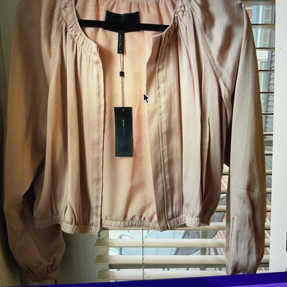 BCBGMaxAzria Jackets & Blazers - Bcbg maxazria bomber jacket light pink
